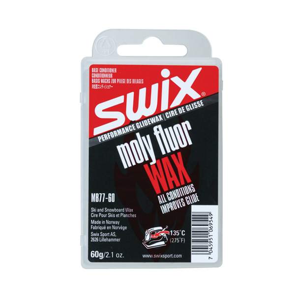 Мазь скольжения MB077-6 SWIX Moly Fluoro Base Conditioner 60 гр