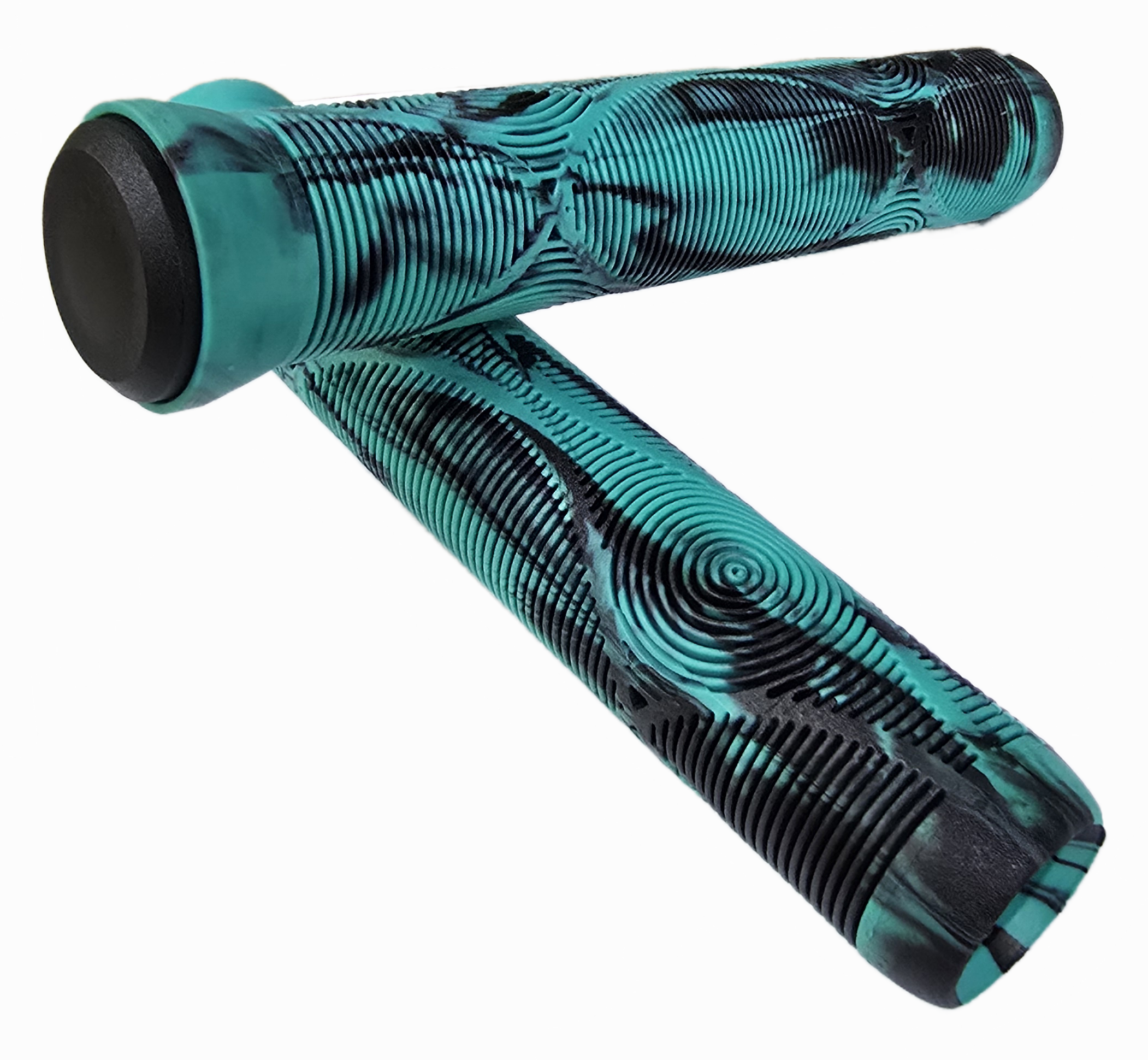 Грипсы дя самоката G2 165 мм, черный/бирюзовый